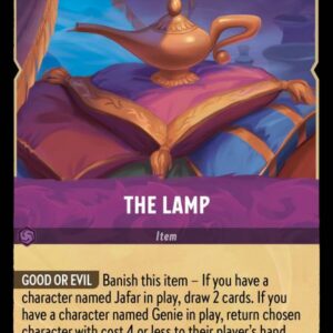DISNEY LORCANA SINGLE CARDS: INTO THE INKLANDS #389: The Lamp (Rare 64/204: NM)