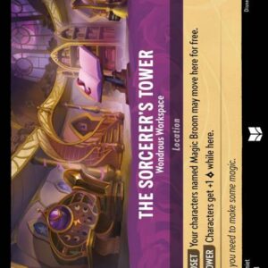 DISNEY LORCANA SINGLE CARDS: INTO THE INKLANDS #400: The Sorcerer’s Tower – Wondrous Workspace (Uncommon 68/204: