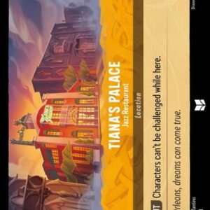 DISNEY LORCANA SINGLE CARDS: INTO THE INKLANDS #402: Tiana’s Palace – Jazz Restaurant (Uncommon 34/204: NM) DISNEY LORCANA SINGLE CARDS: INTO THE INKLANDS #402: Tiana’s Palace – Jazz Restaurant (Uncommon 34/204: NM)