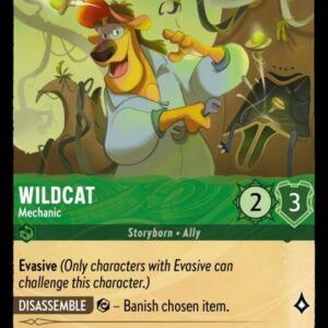 DISNEY LORCANA SINGLE CARDS: INTO THE INKLANDS #429: Wildcat – Mechanic (Uncommon 92/204: NM)