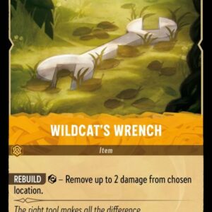 DISNEY LORCANA SINGLE CARDS: INTO THE INKLANDS #431: Wildcat’s Wrench (Uncommon 31/204: NM)