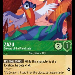 DISNEY LORCANA SINGLE CARDS: INTO THE INKLANDS #433: Zazu – Steward of the Pride Lands (Common 93/204: NM)