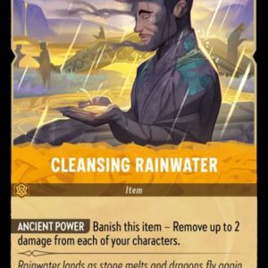 DISNEY LORCANA SINGLE CARDS: INTO THE INKLANDS #47: Cleansing Rainwater (Common 29/204: NM)