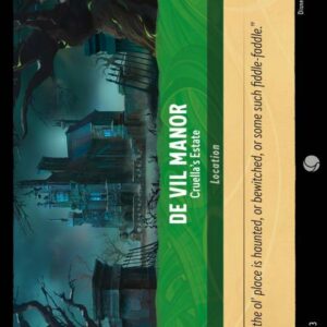 DISNEY LORCANA SINGLE CARDS: INTO THE INKLANDS #63: De Vil Manor – Cruella’s Estate (Common 100/204: NM)