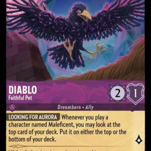 DISNEY LORCANA SINGLE CARDS: INTO THE INKLANDS #70: Diablo – Faithful Pet (Common Foil 37/204: NM)