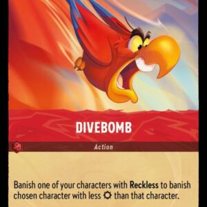 DISNEY LORCANA SINGLE CARDS: INTO THE INKLANDS #74: Divebomb (Uncommon Foil 128/204: NM)