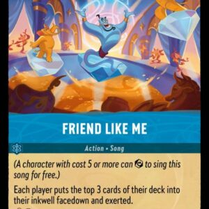 DISNEY LORCANA SINGLE CARDS: INTO THE INKLANDS #89: Friend Like Me (Rare 160/204: NM)