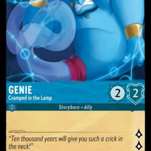 DISNEY LORCANA SINGLE CARDS: INTO THE INKLANDS #91: Genie – Cramped in the Lamp (Uncommon 141/204: NM)