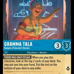 DISNEY LORCANA SINGLE CARDS: INTO THE INKLANDS #97: Gramma Tala – Keeper of Ancient Stories (Common 142/204: NM)
