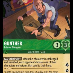 DISNEY LORCANA SINGLE CARDS: URSULA RETURNS #132: Gunther – Interior Designer (Common Foil 72/204: NM) DISNEY LORCANA SINGLE CARDS: URSULA RETURNS #132: Gunther – Interior Designer (Common Foil 72/204: NM)