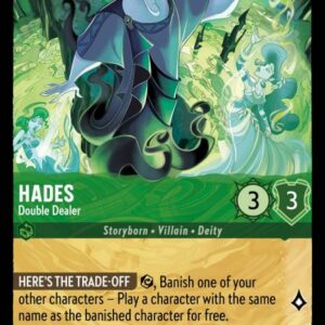 DISNEY LORCANA SINGLE CARDS: URSULA RETURNS #135: Hades – Double Dealer (Legendary 74/204: NM) DISNEY LORCANA SINGLE CARDS: URSULA RETURNS #135: Hades – Double Dealer (Legendary 74/204: NM)