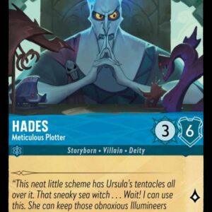 DISNEY LORCANA SINGLE CARDS: URSULA RETURNS #137: Hades – Meticulous Plotter (Uncommon 145/204: NM)