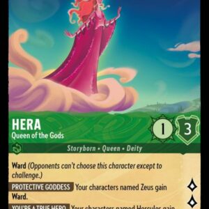 DISNEY LORCANA SINGLE CARDS: URSULA RETURNS #144: Hera – Queen of the Gods (Rare Foil 76/204: NM)