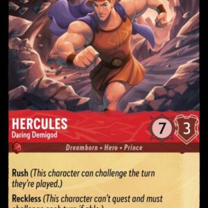 DISNEY LORCANA SINGLE CARDS: URSULA RETURNS #149: Hercules – Daring Demigod (Uncommon 109/204: NM)
