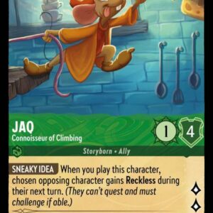 DISNEY LORCANA SINGLE CARDS: URSULA RETURNS #167: Jaq – Connoisseur of Climbing (Common 77/204: NM)