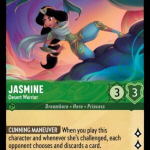 DISNEY LORCANA SINGLE CARDS: URSULA RETURNS #169: Jasmine – Desert Warrior (Rare 78/204: NM) DISNEY LORCANA SINGLE CARDS: URSULA RETURNS #169: Jasmine – Desert Warrior (Rare 78/204: NM)
