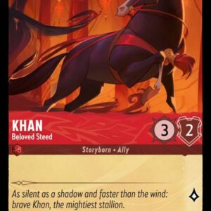 DISNEY LORCANA SINGLE CARDS: URSULA RETURNS #178: Khan – Beloved Steed (Uncommon 110/204: NM)