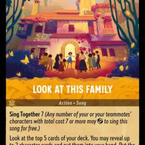 DISNEY LORCANA SINGLE CARDS: URSULA RETURNS #191: Look at This Family (Rare Foil 28/204: NM)