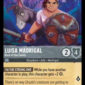 DISNEY LORCANA SINGLE CARDS: URSULA RETURNS #198: Luisa Madrigal – Rock of the Family (Common Foil 184/204: NM