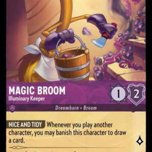 DISNEY LORCANA SINGLE CARDS: URSULA RETURNS #205: Magic Broom – Illuminary Keeper (Common 48/204: NM)