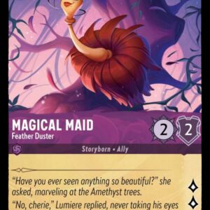 DISNEY LORCANA SINGLE CARDS: URSULA RETURNS #209: Magical Maid – Feather Duster (Uncommon 50/204: NM)