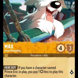 DISNEY LORCANA SINGLE CARDS: URSULA RETURNS #216: Max – Loyal Sheepdog (Common Foil 14/204: NM)