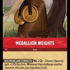 DISNEY LORCANA SINGLE CARDS: URSULA RETURNS #217: Medallion Weights (Uncommon 132/204: NM)