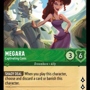 DISNEY LORCANA SINGLE CARDS: URSULA RETURNS #219: Megara – Captivating Cynic (Common 79/204: NM)