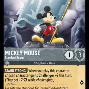 DISNEY LORCANA SINGLE CARDS: URSULA RETURNS #229: Mickey Mouse – Standard Bearer (Common 188/204: NM) DISNEY LORCANA SINGLE CARDS: URSULA RETURNS #229: Mickey Mouse – Standard Bearer (Common 188/204: NM)