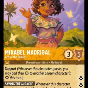 DISNEY LORCANA SINGLE CARDS: URSULA RETURNS #234: Mirabel Madrigal – Gift of the Family (Super Rare 18/204: NM DISNEY LORCANA SINGLE CARDS: URSULA RETURNS #234: Mirabel Madrigal – Gift of the Family (Super Rare 18/204: NM