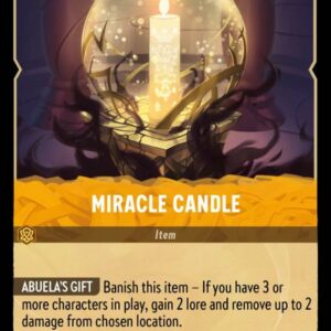 DISNEY LORCANA SINGLE CARDS: URSULA RETURNS #239: Miracle Candle (Rare Foil 31/204: NM)
