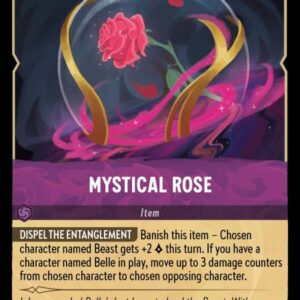 DISNEY LORCANA SINGLE CARDS: URSULA RETURNS #250: Mystical Rose (Rare 64/204: NM)