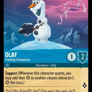 DISNEY LORCANA SINGLE CARDS: URSULA RETURNS #261: Olaf – Trusting Companion (Common Foil 150/204: NM)