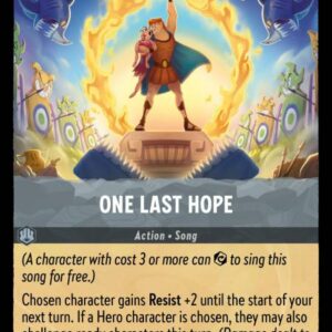 DISNEY LORCANA SINGLE CARDS: URSULA RETURNS #263: One Last Hope (Rare Foil 197/204: NM)