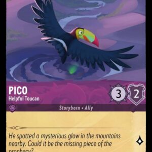 DISNEY LORCANA SINGLE CARDS: URSULA RETURNS #287: Pico – Helpful Toucan (Common Foil 55/204: NM)