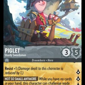 DISNEY LORCANA SINGLE CARDS: URSULA RETURNS #288: Piglet – Sturdy Swordsman (Legendary 191/204: NM)