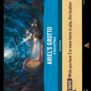 DISNEY LORCANA SINGLE CARDS: URSULA RETURNS #29: Ariel’s Grotto – A Secret Place (Rare 169/204: NM)