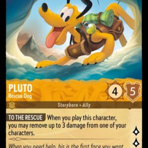 DISNEY LORCANA SINGLE CARDS: URSULA RETURNS #292: Pluto – Rescue Dog (Common Foil 20/204: NM)