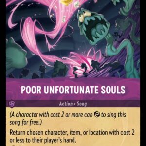 DISNEY LORCANA SINGLE CARDS: URSULA RETURNS #293: Poor Unfortunate Souls (Common 60/204: NM)