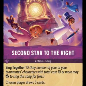 DISNEY LORCANA SINGLE CARDS: URSULA RETURNS #323: Second Star to the Right (Rare 61/204: NM)