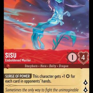 DISNEY LORCANA SINGLE CARDS: URSULA RETURNS #334: Sisu – Emboldened Warrior (Rare 124/204: NM)
