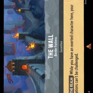 DISNEY LORCANA SINGLE CARDS: URSULA RETURNS #361: The Wall – Border Fortress (Rare 203/204: NM) DISNEY LORCANA SINGLE CARDS: URSULA RETURNS #361: The Wall – Border Fortress (Rare 203/204: NM)