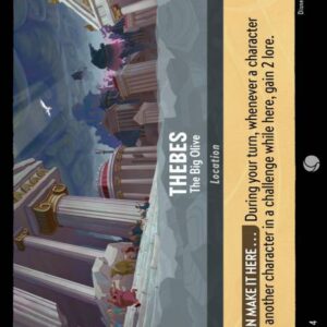 DISNEY LORCANA SINGLE CARDS: URSULA RETURNS #364: Thebes – The Big Olive (Common 204/204: NM)