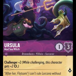 DISNEY LORCANA SINGLE CARDS: URSULA RETURNS #396: Ursula – Mad Sea Witch (Uncommon 57/204: NM) DISNEY LORCANA SINGLE CARDS: URSULA RETURNS #396: Ursula – Mad Sea Witch (Uncommon 57/204: NM)