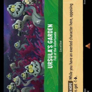 DISNEY LORCANA SINGLE CARDS: URSULA RETURNS #404: Ursula’s Garden – Full of the Unfortunate (Rare 102/204: NM) DISNEY LORCANA SINGLE CARDS: URSULA RETURNS #404: Ursula’s Garden – Full of the Unfortunate (Rare 102/204: NM)