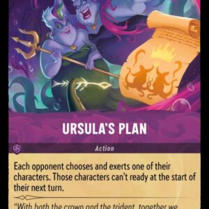 DISNEY LORCANA SINGLE CARDS: URSULA RETURNS #408: Ursula’s Plan (Uncommon 63/204: NM) DISNEY LORCANA SINGLE CARDS: URSULA RETURNS #408: Ursula’s Plan (Uncommon 63/204: NM)