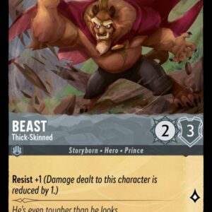 DISNEY LORCANA SINGLE CARDS: URSULA RETURNS #42: Beast – Thick-Skinned (Common 176/204: NM)