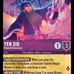 DISNEY LORCANA SINGLE CARDS: URSULA RETURNS #423: Yen Sid – Powerful Sorcerer (Legendary 59/204: NM)