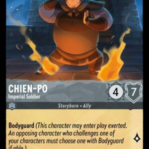 DISNEY LORCANA SINGLE CARDS: URSULA RETURNS #65: Chien-Po – Imperial Soldier (Common Foil 178/204: NM)