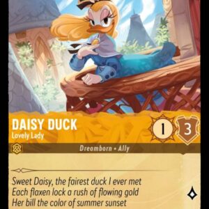 DISNEY LORCANA SINGLE CARDS: URSULA RETURNS #75: Daisy Duck – Lovely Lady (Uncommon 6/204: NM)